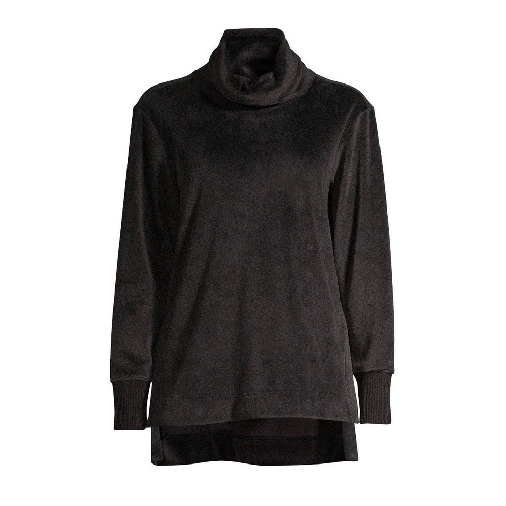 Athletic Works Women's Velour Pullover Funnel Cowlneck – Athleisure, Size Medium